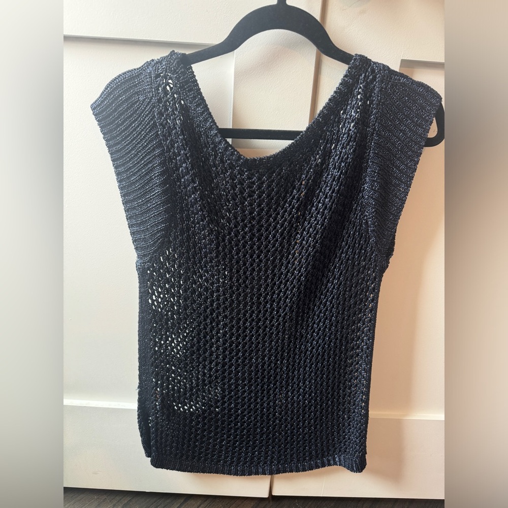 White House black market open stitch sweater